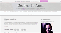 Desktop Screenshot of goddessinanna.com