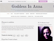 Tablet Screenshot of goddessinanna.com